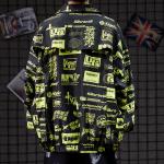 Low moq clothing manufacturer Plus Size Zipper Polyester Men Long Sleeve Jacket