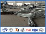 60mm arm 86um galvanised street light poles , Tapered Shape exterior / outside
