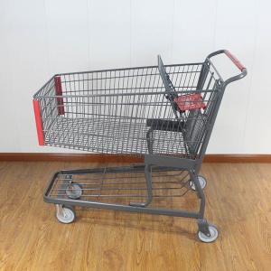 Quality 180L General store Supermarket Trolleys American style Supermarket Shopping Trolley wholesale