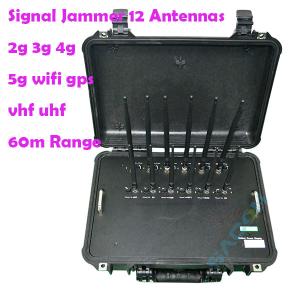 Quality 12 Antennas 56w 868mhz 5G Signal Jammer Blocker wholesale