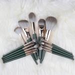 14Pcs Premium Makeup Brushes , Customized Soft Synthetic Cosmetic Brush With Bag