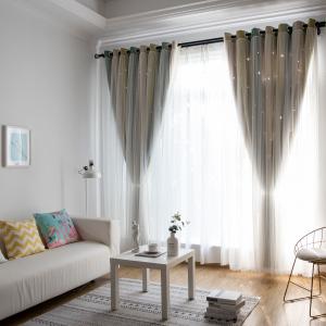 Quality Plain Woven Living Room Linen Curtain Fabric High Shading wholesale