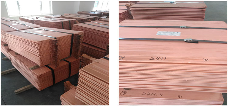 99.99% Pure Copper Plate Electrolytic Cathode With SGS