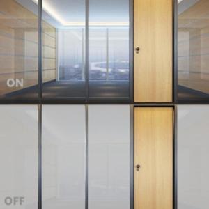 Quality Low E Smart PDLC Glass Customized PDLC Dimming Glass Privacy Protection Safety PDLC Window Film For Low Energy Consumption Office wholesale