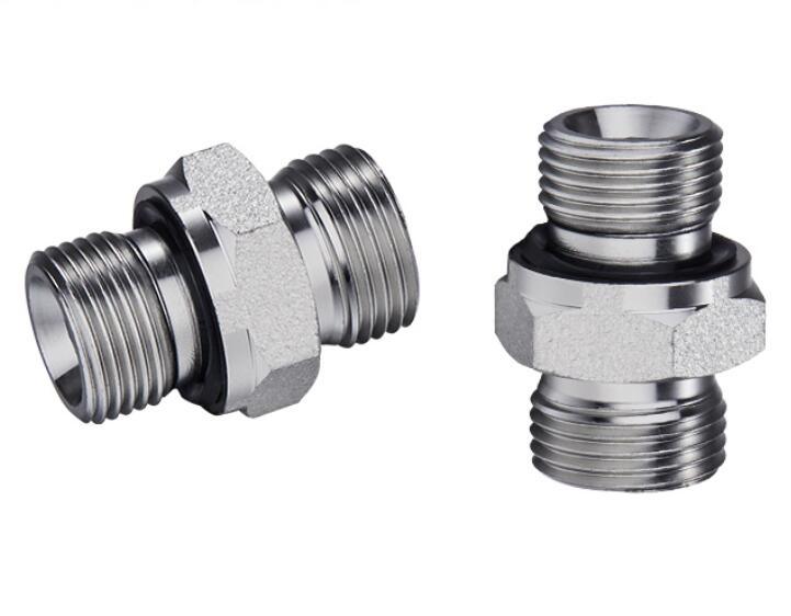 1CB/1dB Bsp Thread with Captive Seal Hydraulic DIN Pipe Adapter Low/High Pressure Bite Type Tube Fittings Carbon/Stainless Steel