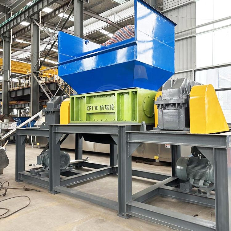 Automatic Double Shaft Shredder Machine Brass / Copper Twin Shaft Shredder Machine