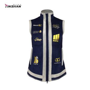Quality Motorcycle Auto Racing Wear Men's Softshell Vests for Winter Sports Custom Team Name wholesale