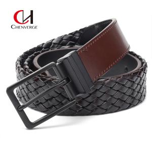 Quality Genuine Leather Braided Belt 110CM Length Environmentally Friendly wholesale