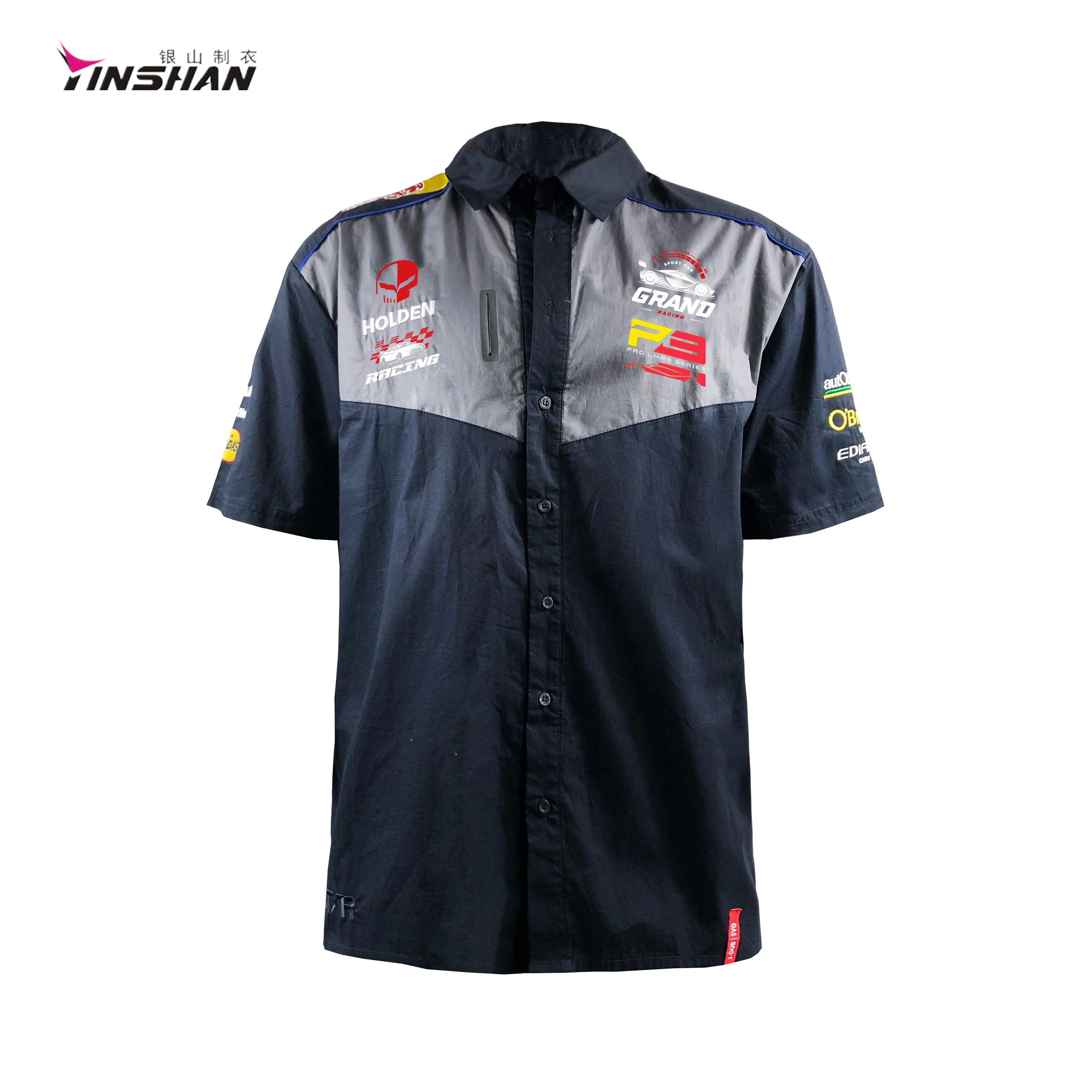 Motorcycle Auto Racing Customized Breathable Sport Shirt with and Printing Methods