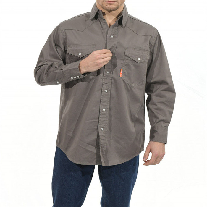 EN ISO11612 Fire Retardant Work Shirt For Welding Metallurgy Industry
