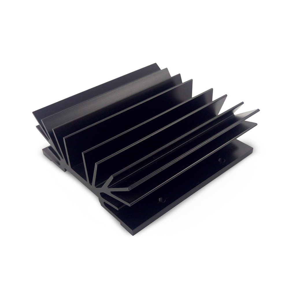 Heat Sink Standard Extrusion Profiles With Anodizing Black Surface Treatment