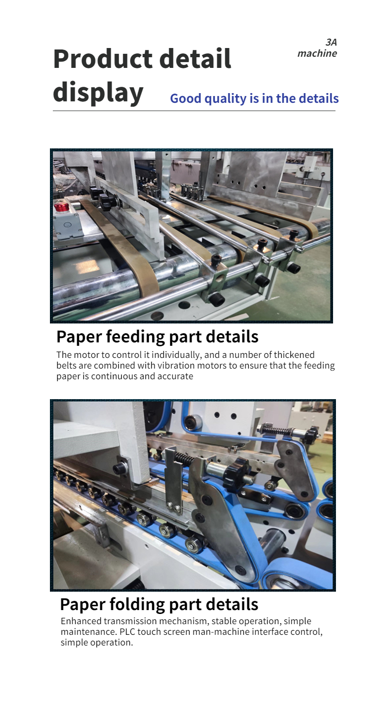 380v Automatic Grade Automatic Flexo Folder Gluer For Paper Pasting Machinery