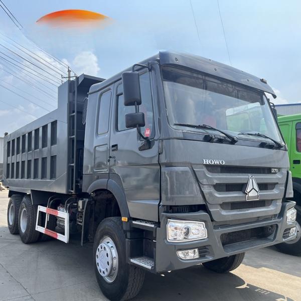 Used Howo 6x4 Earth Tipper Dump Trucks 10 Wheels 20 30 40 Ton 371HP LHD For