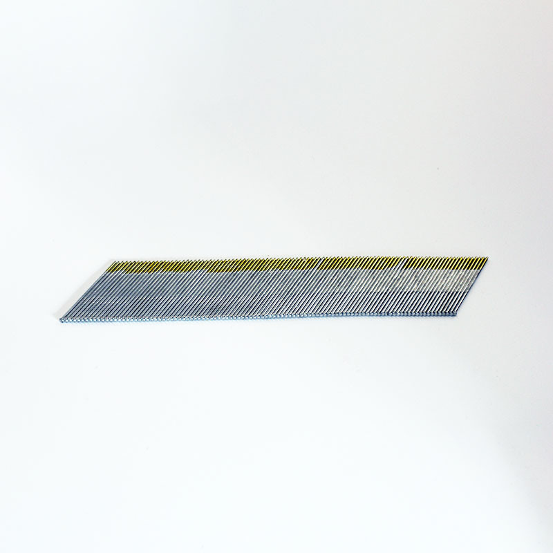 15 Gauge 34 Degree Finish Nails Galvanized 32mm Angled Brad Nails For Cabinetry Building