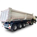 1310mm Wheel Base 3 Axle Heavy Duty Hydraulic Cylinder Rear Dump Trailer 40-80