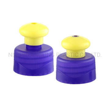 28mm 24mm Plastic Screw Push Pull Cap in Colors