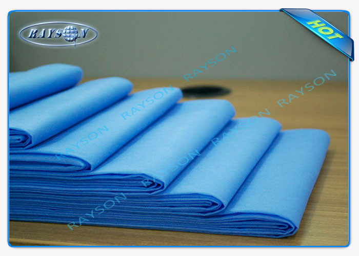 PP Non Woven Fabric Disposable Bed Sheet Blue Pink Color For Hospital Using