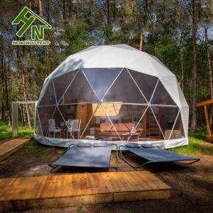 Quality Diameter 9m Large Outdoor 4 People Glamping Dome Tent In Forest wholesale