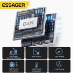 ESSAGER ES-CD49 Series 2 Ports 65W GaN Charger USB Wall Adapter