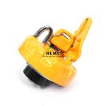SH200 Anti Theft Diesel Fuel Cap Yellow Alloy Excavator Engine Parts
