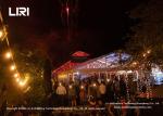12M Length Luxury Wedding Tents Waterproof Clear PVC Roof Frame Outdoor Party