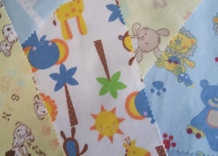 Multi Color Width 57/58'' Cotton Flannel Cloth 100% Cotton Fabric
