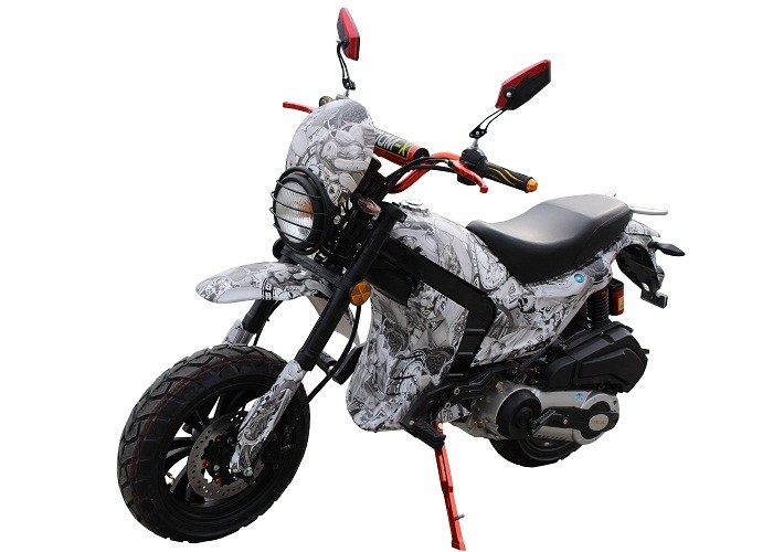 125cc / 150cc 4 Stroke Gas Dirt Bikes White Plastic Body Black Alloy Wheel