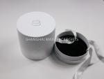 Individual Cute White Branded Gift Boxes With Your Logo , Flower Packing Round