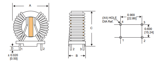 Color Custom Toroidal Choke Coil Inductors For High Frequency Application