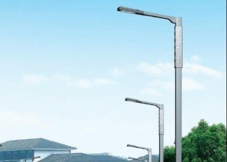 Solar Energy LED City ST-37 Street Lighting Pole With Galvanization Powder