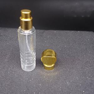 Quality refillable perfume spray bottle 15ml recycled glass bottles black blue red pink green cap plastic and metal roll frog wholesale