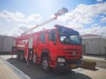 460hp 10 Wheeled Hydraulic Fire Truck , 18M Hydraulic Telescopic Water Rescue