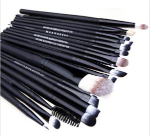 Quality China make up brush manufacture wholesale 20pcs black brush for cosmetics popular in markt wholesale