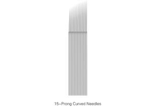 Quality Eyebrow Tattoo&amp;Permanent Makeup Needle 15-Prong Curved Needles wholesale