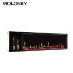 2500mm Insert Firebox Black Frame Living Room Heater