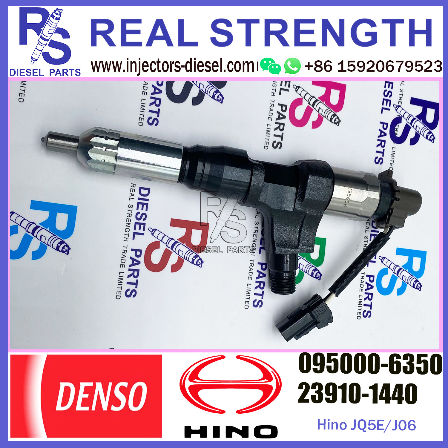 SK200-8 Excavator J05E J06 Hino Engine Parts 23910-1440 23670-E0050 095000-6351