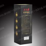 OEM Single Bottle Box Foil Logo Cardboard Pack Wine Gift
