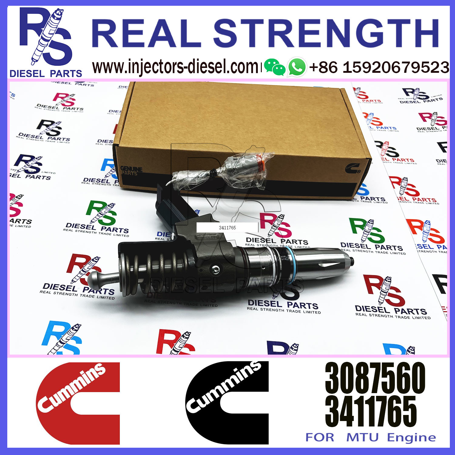 Diesel Fuel Injector N14 Common rail injector 3087560 3411752 3411765