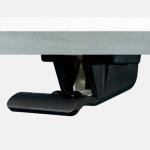 Cast Aluminium One Leg Height Adjustable Computer Desk