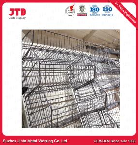China Supermarket Shelving Wire Mesh Rack Powder Coated on sale