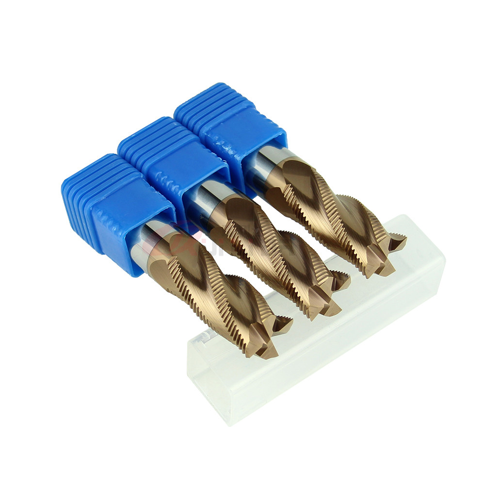 0.787" 20mm Hss Titanium Roughing End Mills Set HRC55 RLD Tools