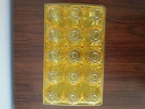 Quality color egg trays pvc egg trays with 15 holes wholesale