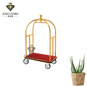 Quality Stainless Steel Titanium Birdcage Luggage Trolley Cart OEM wholesale