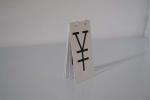 Red , Yellow , Black Plastic Price Sign Board , ABS Price Tag Display