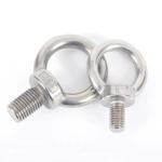Round Head Eye Bolts Din580 Stainless Steel AISI 304 / 316 M6 M8 M10 Lifting Eye
