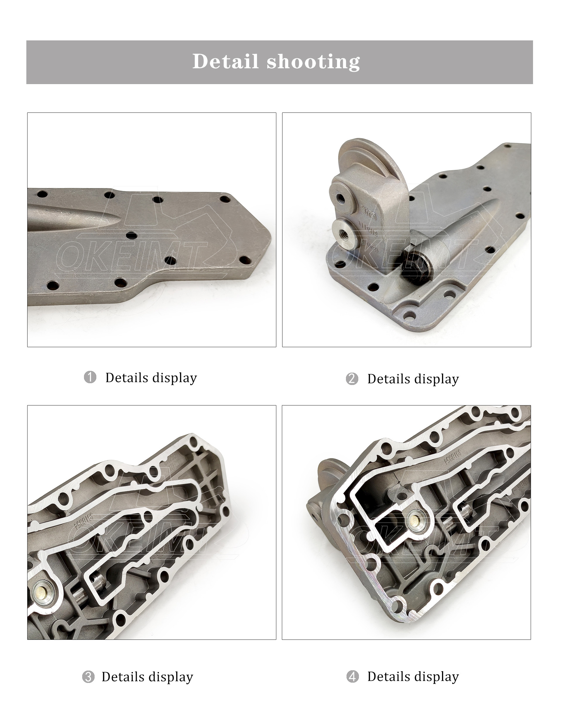 6735-61-2260 Oil Cooler Cover For Komatsu 6D102-6 PC200-6 Engine