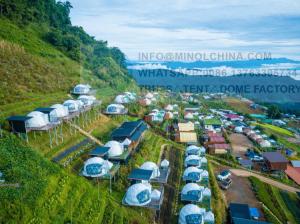 Quality Eco Friendly PVC Coated Polyester Fabric Resort Dome Tent wholesale