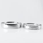 Perfect Diamond Unique Women15 Men21 18k Gold Wedding Band