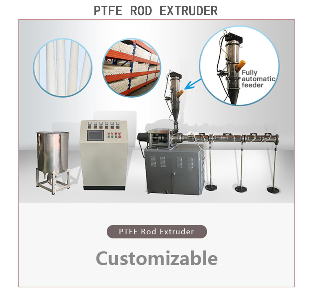 Customized PTFE Rod Extruder Machine Corrosion Resistant