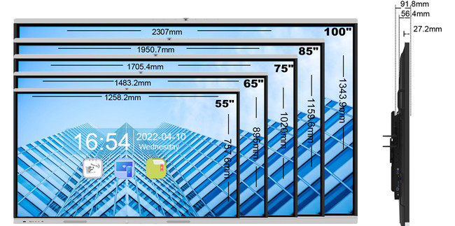 86 Touch Screen Interactive Conference Room Monitor ISO9001 Approval